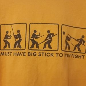 To the Edge Prime Cut Tees long sleeve, Must Have Big Stick to Win Fight